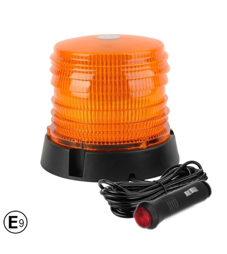 60 LED Лед Сигнална Лампа Аварийна Маяк Буркан 12V 24V С Mагнитно и Болтово Захващане