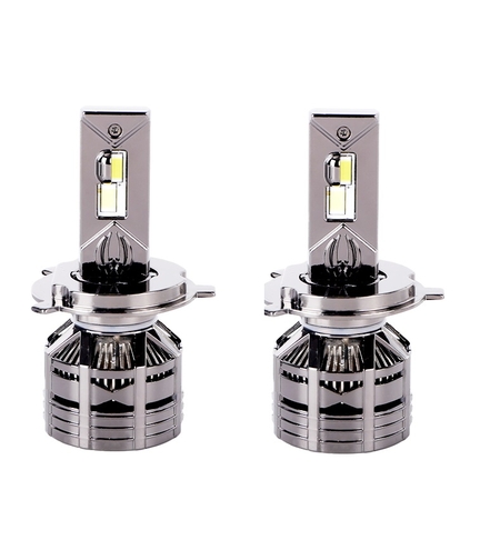 Комплект от 2 броя LED ЛЕД диодни крушки H4 Х4 12V 150W 15000lm за фарове Canbus без грешки 6000К къси/дълги
