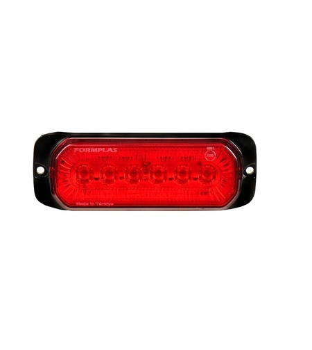 24LED Лед Диоден 12-24V Габарит Маркер Токос + аварийна блиц червена светлина мигаща за камион бус ван каравана платформа кемпер пътна помощ