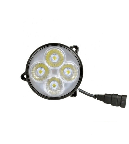 ЛЕД Диоден Халоген LED Фар - 3400lm 8,4cm 40W PRO - ОЕМ Case IH, Challenger, RoGator, John Deere, New Holland