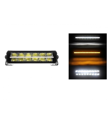 30 cm 12V - 24V Led Bar Лед Бар Пиано дизайн Диоден Прожектор Супер Мощен Бяла и Оранжева Светлина Габарит Мъгла Блиц Високо Качество Ново Поколение 4000LM