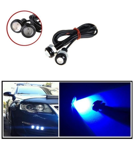 Комплект дневни DRL LED Eagle Eye сини светлини 12V, 2бр.