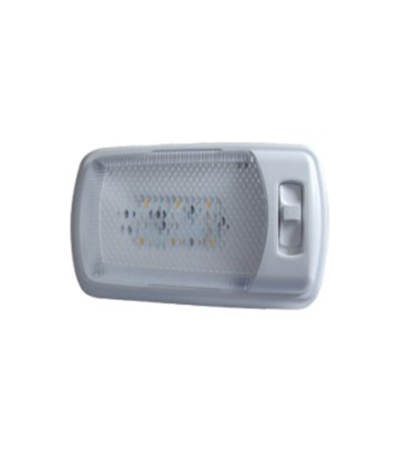 Универсална БЯЛА LED интериорна лампа - подходяща за каравана, кемпер, бус и друг вид интериорно ползване на 12V