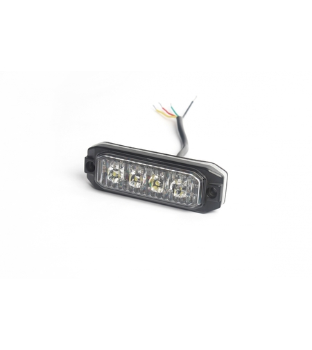 4 LED ЛЕД Жълта Аварийна Сигнална Лампа Блиц Светлина Мигаща За Пътна Помощ Платформа и др. 12-24V