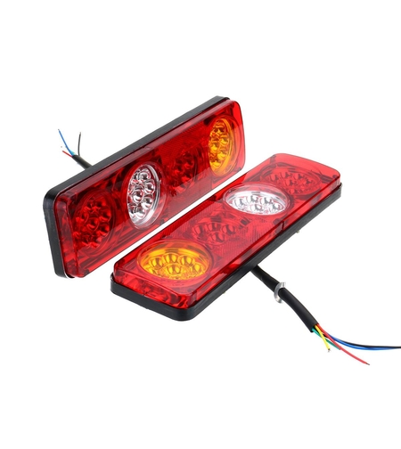 Комплект LED стопове мигач задна светлина 12V за камион, бус, ТИР, ремарке