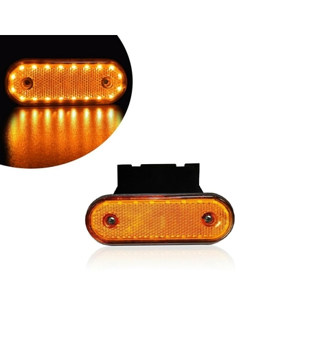 Жълт LED Габарит Със Стойка, Маркер, 20 Диода - 12V