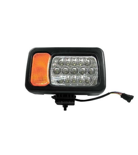 Десен фар 16LED къси / дълги светлини мигач рефлектор подходящ за трактор комбайн багер и др.