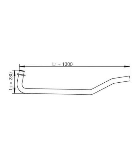 ауспухова тръба L1300 за MAN(МАН)