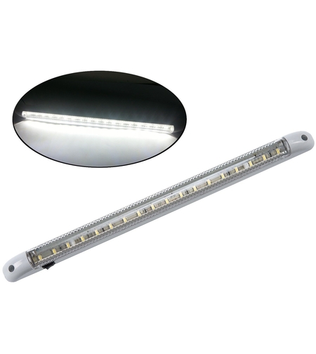 LED Интериорна Лампа, Тръба, 40см, Бяла Светлина, 12V, За Автомобил, Бус, Камион и др.