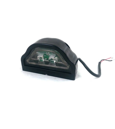 LED Лед Диоден Плафон Oсветление за Регистрационен Номер 12V За Ремарке Бус Каравана Платформа Черен