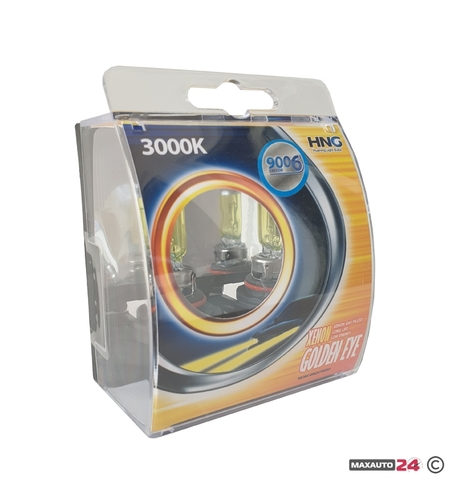 Халогенни крушки HNG HB4/9006 55W тип ''Golden eye'' жълти 2бр/к-т
