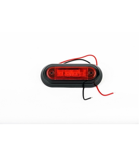 LED Диоден Вграден Страничен Габарит, Маркер, Токос Червен 12-24V за камион, бус, ван, платформа, ремарке Е-марк Е9
