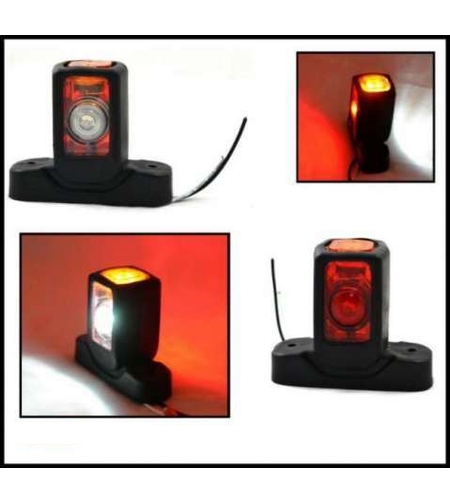 Комплект от 2 броя светодиоднен габарит, токос, рогче 12V за ремаркета, платформи, камиони и др.