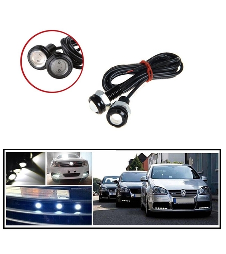 Комплект дневни DRL LED Eagle Eye бели светлини 12V, 2бр