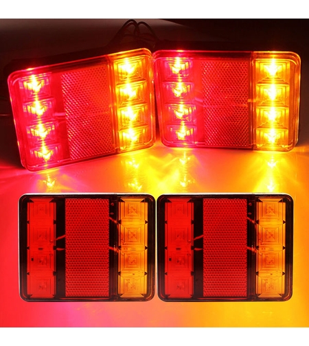 Комплект LED Диодни стопове, стоп светлини, задни светлини 12V-24V за бус камион ТИР ремарке каравана платформа