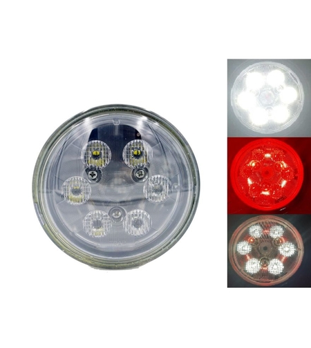 ЛЕД Диоден Халоген LED Лампа 2100lm 112mm 24W Бяла и Червена Светлина