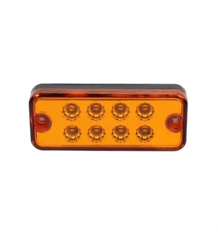 Оранжев LED Габарит / Светлина / Токос, с 8 диода - 12V - 99mm x 40mm