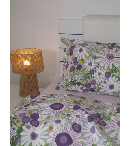 Спален комплект ранфорс „Лилава Градина“