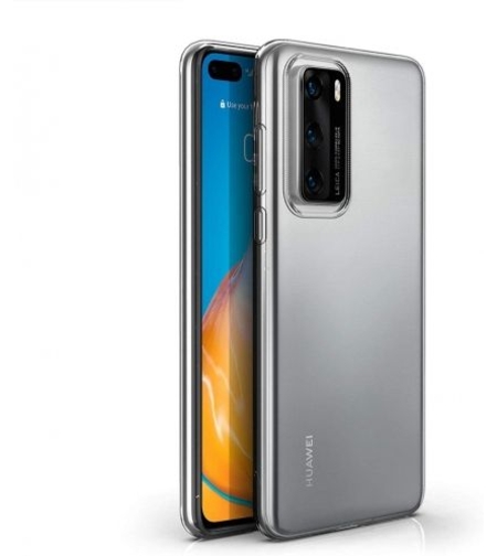 Плътен силиконов гръб Perfect 2mm за Huawei P40, Прозрачен