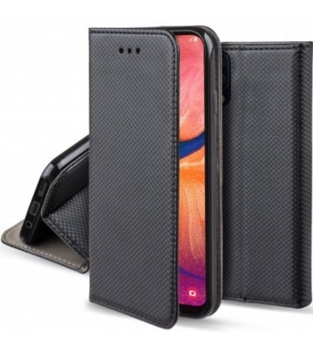 Кожен калъф Flip Book Smart за Samsung А505 Galaxy А50, Черен