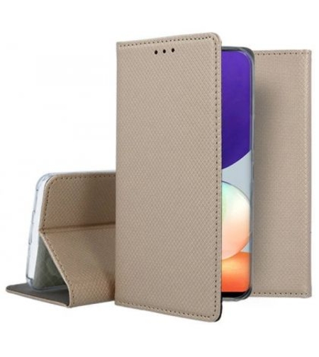 Калъф Flip Book Smart за Samsung Galaxy A22 4G, Златен