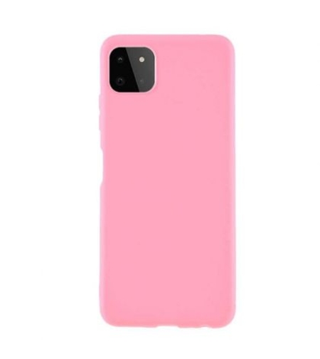 Силиконов матиран кейс Vennus Silicone Lite за Samsung Galaxy A22 5G, Розов