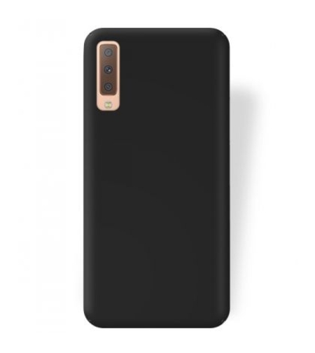 Луксозен гръб Mercury Goospery Soft Feeling за Samsung A750 Galaxy A7 2018, Черен