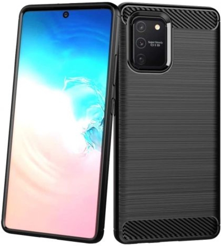 Anti Shock гръб Carbon за Samsung G770 Galaxy S10 Lite, Черен