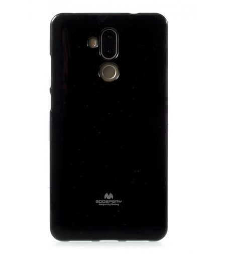 Луксозен силиконов гръб Jelly Mercury Goospery за Huawei Mate 20 LIte, Черен