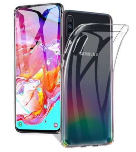 Ултра тънък силиконов гръб за Samsung A705 Galaxy A70, Прозрачен