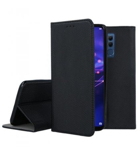 Кожен калъф Flip Book Smart за Huawei Mate 20 Lite, Черен