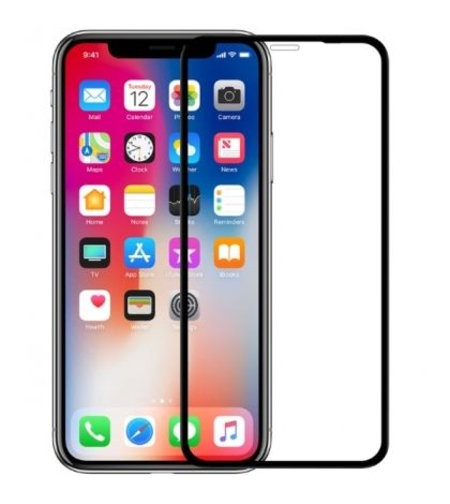 5D Стъклен протектор Smart Glass Gorilla Full Cover за Iphone XR, Черен