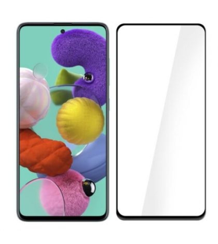 6D Стъклен протектор, за Samsung A716 Galaxy A71 5G, Full Glue Cover, Черен