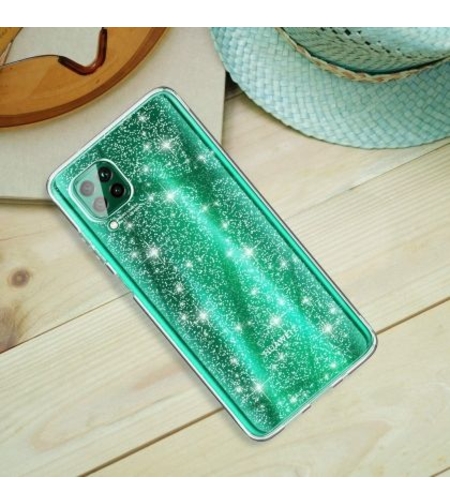 Силиконов блестящ гръб Lily Crystal Glitter за Huawei P40 Lite, Прозрачен