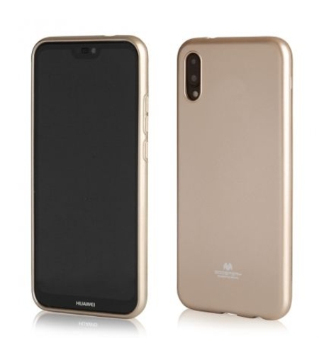 Луксозен силиконов гръб Jelly Mercury Goospery за Huawei P20 Pro, Златен