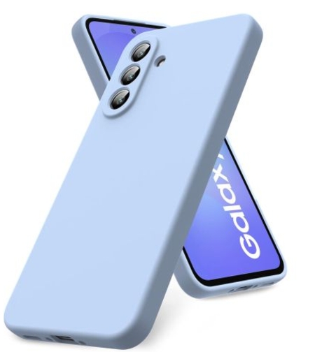 Кейс Silicone Lite за Samsung Galaxy S25, Защита около камерата, Светло син