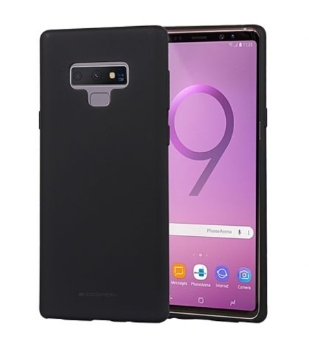 Луксозен гръб Mercury Goospery Soft Feeling за Samsung N960 Galaxy Note 9, Черен
