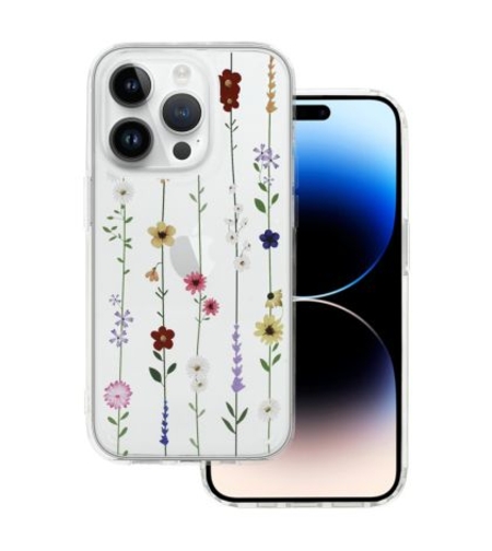Кейс Tel Protect Flower, за IPhone 11 Pro, Защита около камерата, Прозрачен с маргаритки
