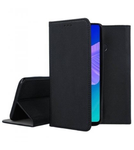 Кожен калъф Flip Book Smart за Huawei P40 Lite E, Черен