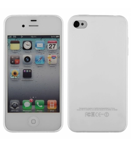 Ултра тънък силиконов гръб за IPhone 4/4S, Прозрачен
