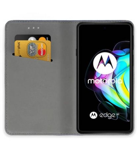 Калъф Flip Book Smart за Motorola Moto G54, Черен