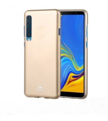Луксозен гръб Jelly Mercury Goospery за Samsung A750 Galaxy A7 2018, Златен