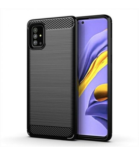 Anti Shock гръб Carbon за Samsung A715 Galaxy A71, Черен