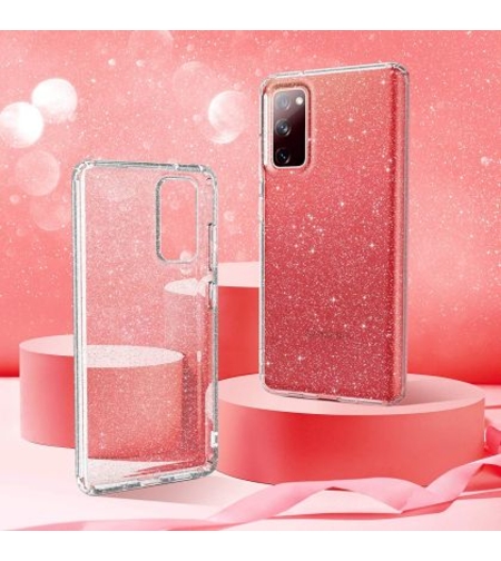 Силиконов блестящ кейс Lily Crystal Glitter за Samsung Galaxy S23 FE, Прозрачен