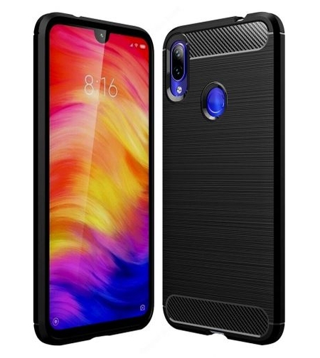 Anti Shock гръб Carbon за Xiaomi Redmi 7, Черен
