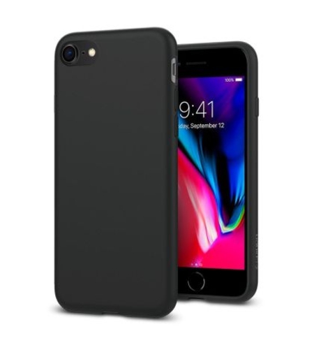Кейс Spigen Liquid Crystal за Iphone 7/8/SE 2020/SE 2022 (042CS21247), Matt Черен
