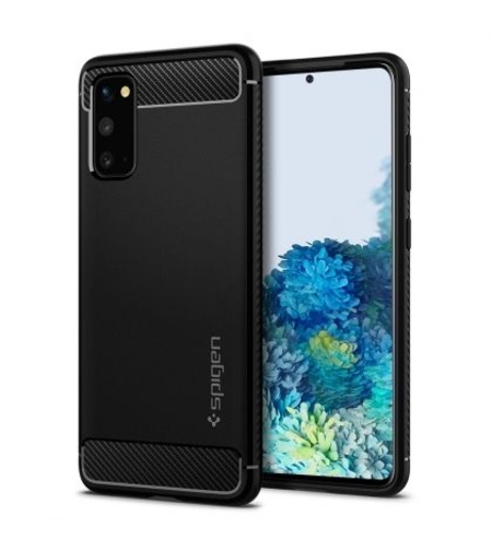 Кейс Spigen, Rugged Armor, за Samsung G980 Galaxy S20, Черен Matt