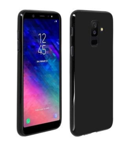 Силиконов гръб Matt Frosted за Samsung A605 Galaxy A6 Plus 2018, Черен