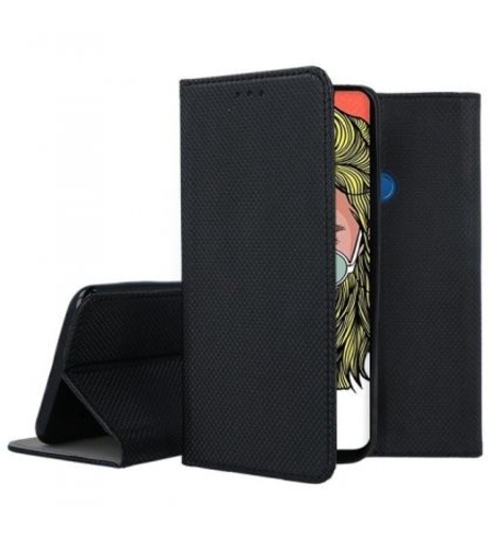 Кожен калъф Flip Book Smart за Huawei P Smart Z, Черен