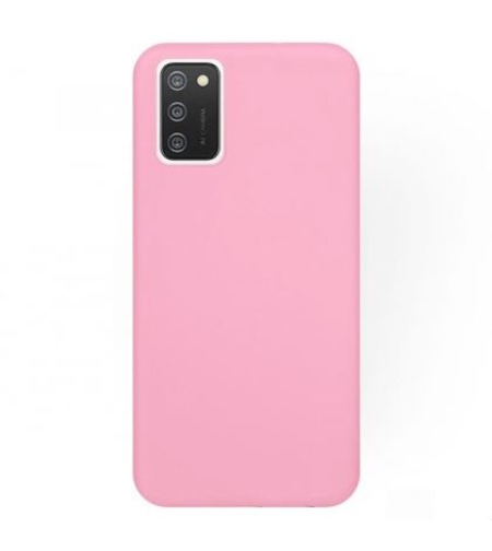 Силиконов матиран гръб SoftSolid за Samsung A025 Galaxy A02S, Бледо Розов